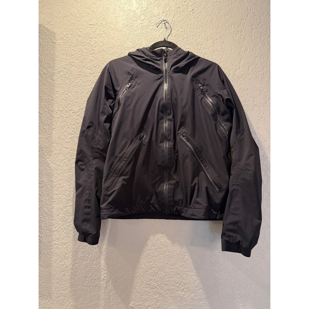 Lululemon‎ Athletica Hooded Jacket Black Full Zip Lightweight Size 8